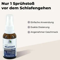 Melatonin 1,9 mg Einschlaf-Spray verkürzt die Einschlafzeit-1x sprühen!><noscript><img width=
