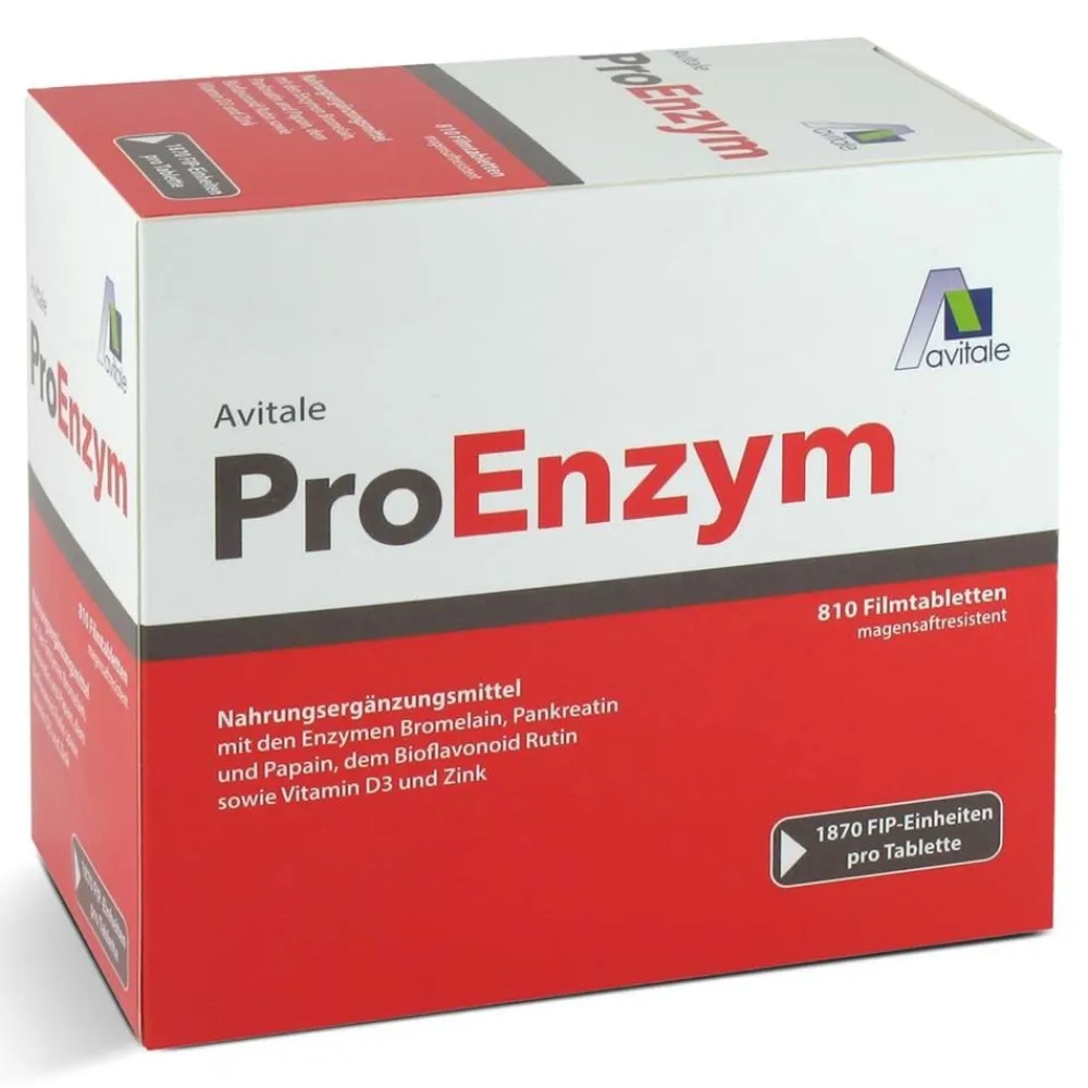 ProEnzym-Magensaftresistente Enzym-Tabletten, hergestellt in Deutschland>Avitale