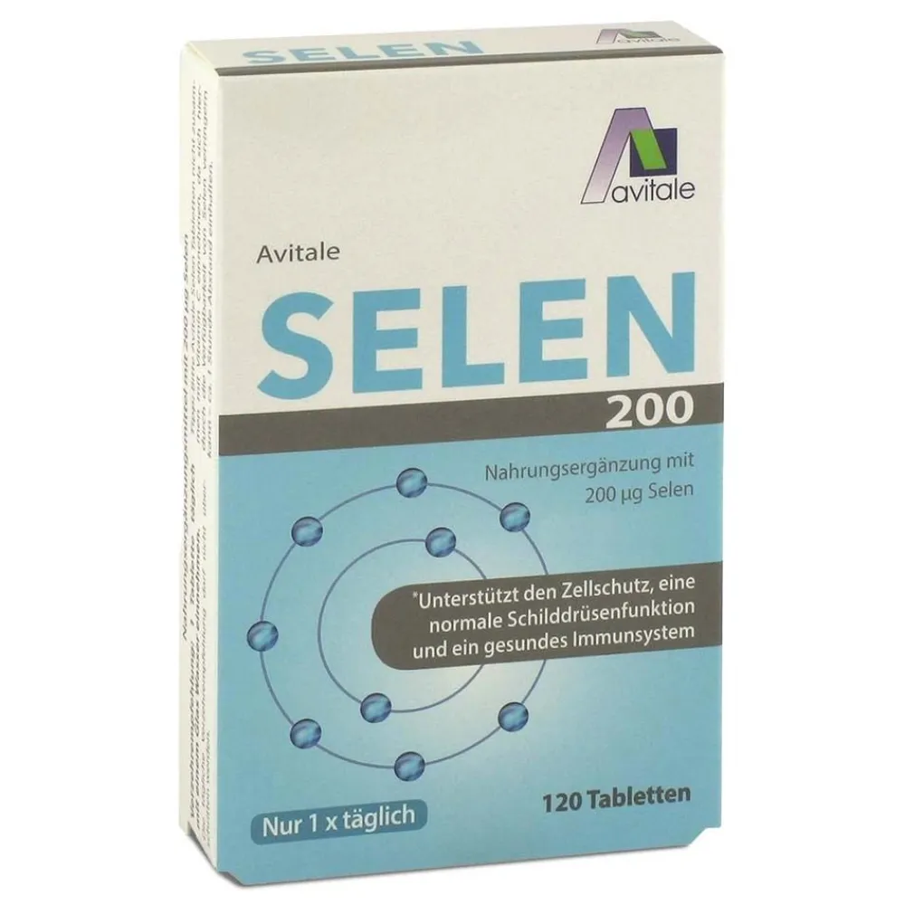 Selen 200 µg - Unterstützung für Zellschutz, Schilddrüse & Immunsystem|Avitale Hot