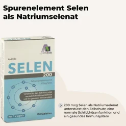 Selen 200 µg - Unterstützung für Zellschutz, Schilddrüse & Immunsystem|Avitale Hot