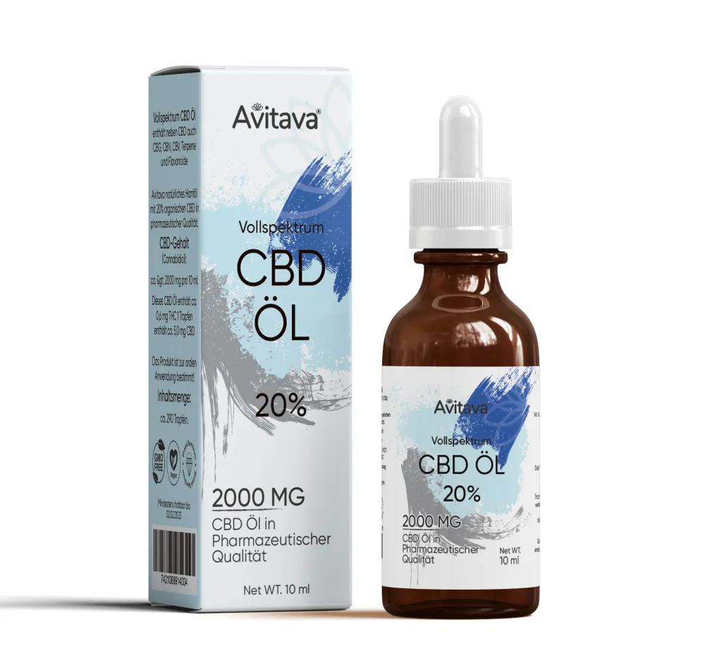 ® 20% CBD Öl im Vollspektrum|Avitava Clearance