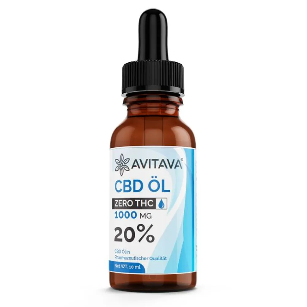 ® ZERO CBD Öl THC-freies hochaktives CBD Öl 20%|Avitava New
