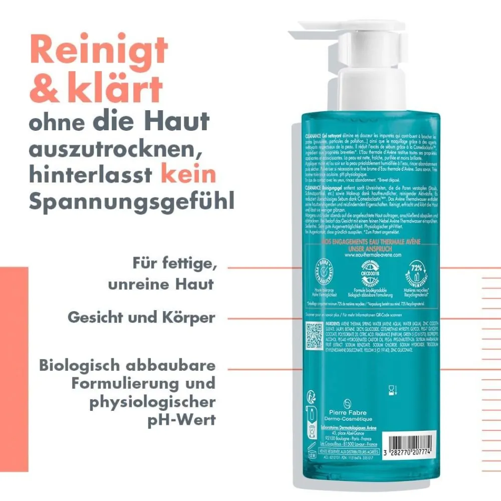 Cleanance Reinigungsgel - bei Akne, Pickel und Mitesser>Avène Discount