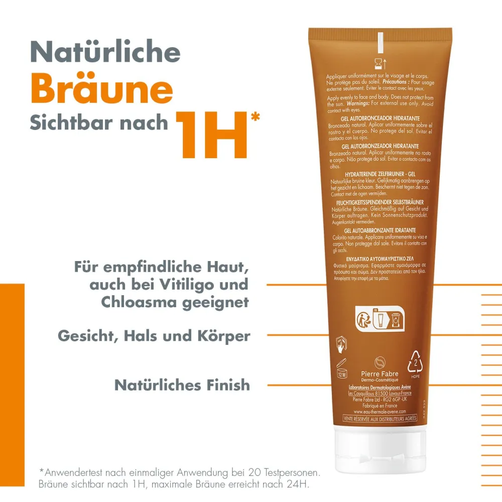 Feuchtigkeitsspendender Selbstbräuner - für empfindliche Haut>Avène Best