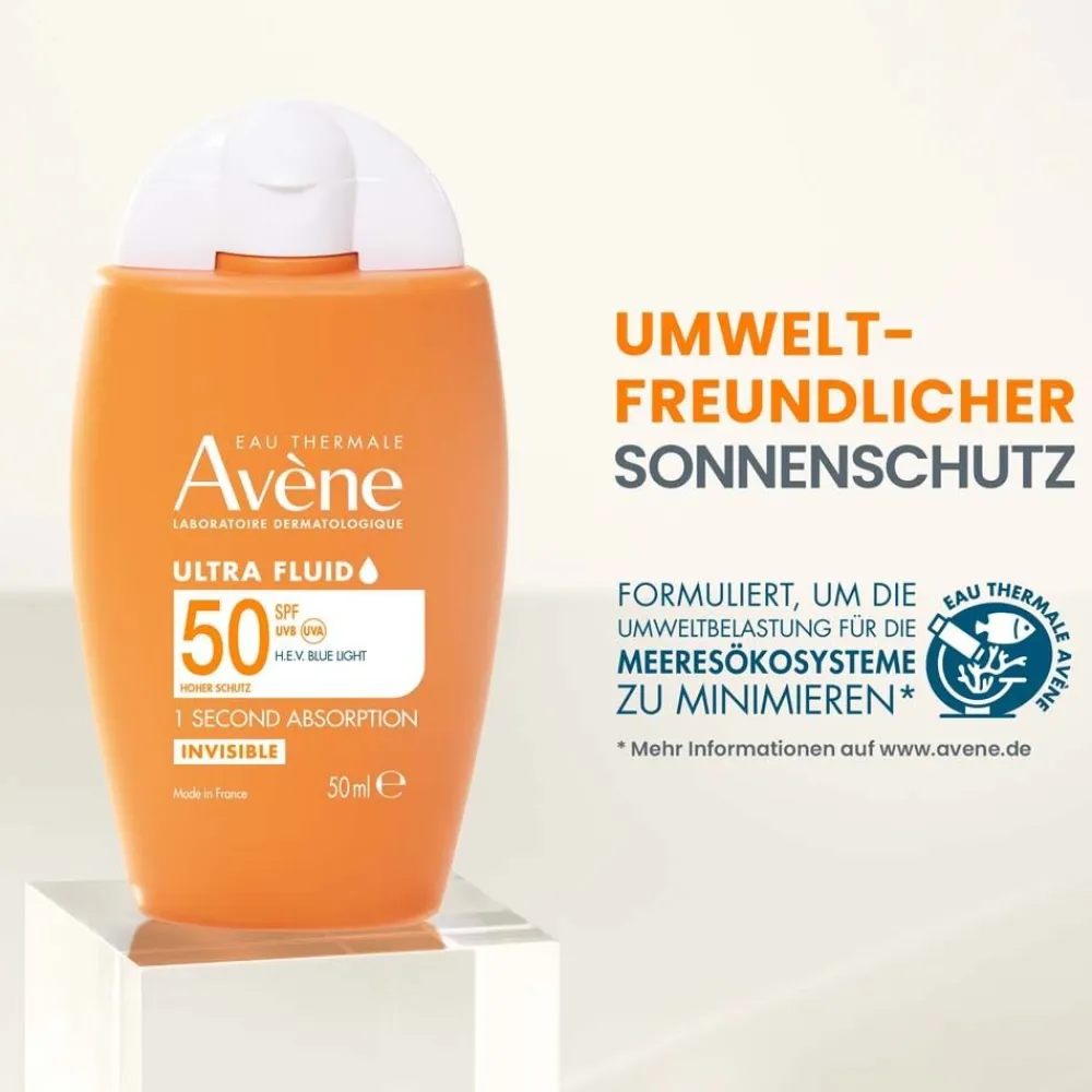Avène Ultra Fluid Invisible LSF 50 - Hoher Sonnenschutz + HEV Blue Light Filter| Sale