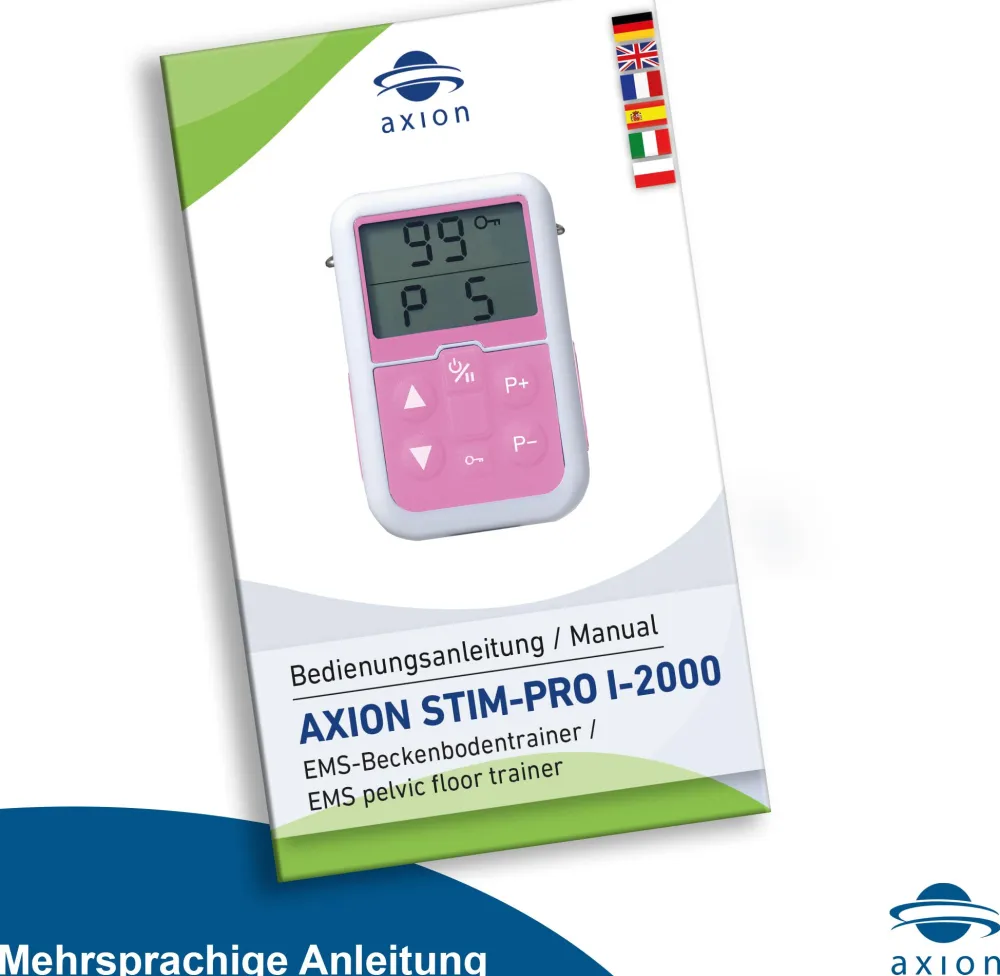 ® I-2000 Beckenboden-Trainer mit Sonde STIM-PRO S-13A für Männer bei Inkontinenz>axion New