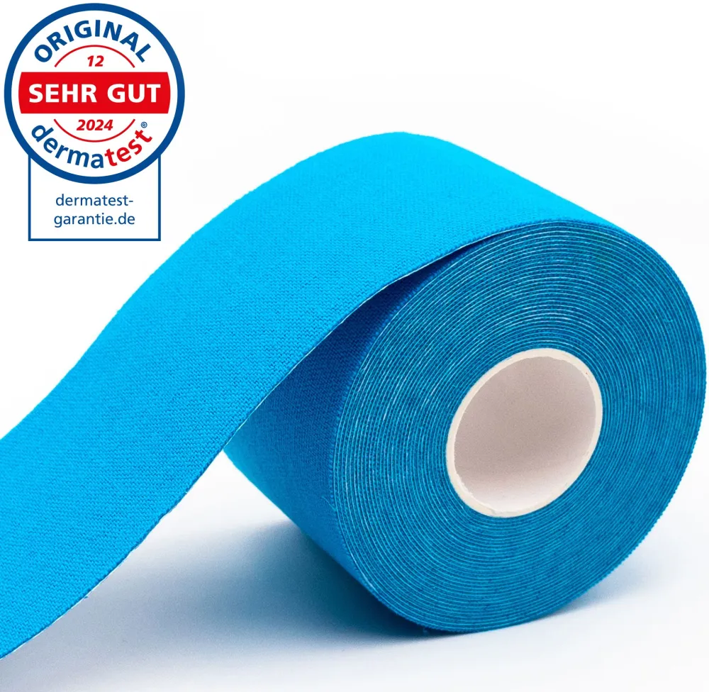 ® Kinesiologie Tape BLAU – 500 x 5 cm - Medizinprodukt>axion Online