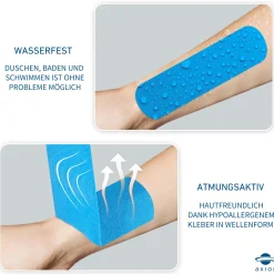 ® Kinesiologie Tape BLAU – 500 x 5 cm - Medizinprodukt><noscript><img width=