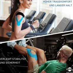 ® Kinesiologie Tapes – 500 x 5 cm – 6 Farben - Kinesiotape - Medizinprodukt|axion Hot