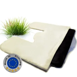 ® Moorkissen + Baumwollhülle für den Nacken mit Naturmoor-Füllung - Wärmekissen|axion Outlet