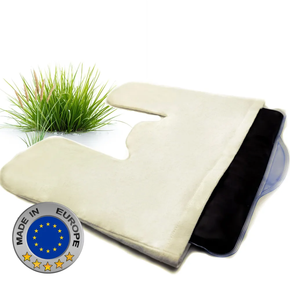 ® Moorkissen + Baumwollhülle für den Nacken mit Naturmoor-Füllung - Wärmekissen|axion Outlet