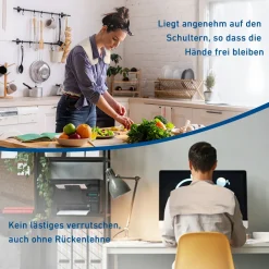 ® Moorkissen + Baumwollhülle für den Nacken mit Naturmoor-Füllung - Wärmekissen|axion Outlet