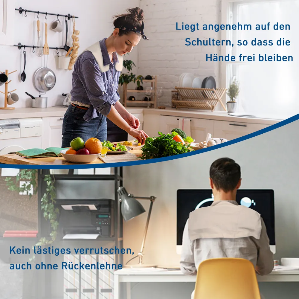 ® Moorkissen + Baumwollhülle für den Nacken mit Naturmoor-Füllung - Wärmekissen|axion Outlet
