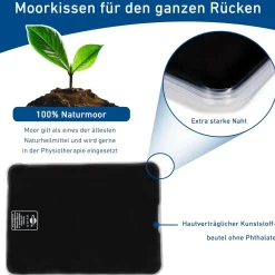 ® Moorkissen 30 x 40 cm mit Naturmoor-Füllung - Wärmekissen|axion Clearance