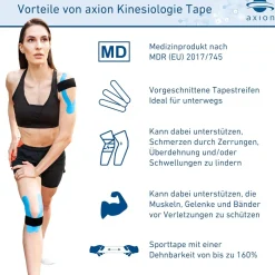 ® Precut Kinesiologie Tape beige - pink - Kinesiotape - Medizinprodukt>axion New