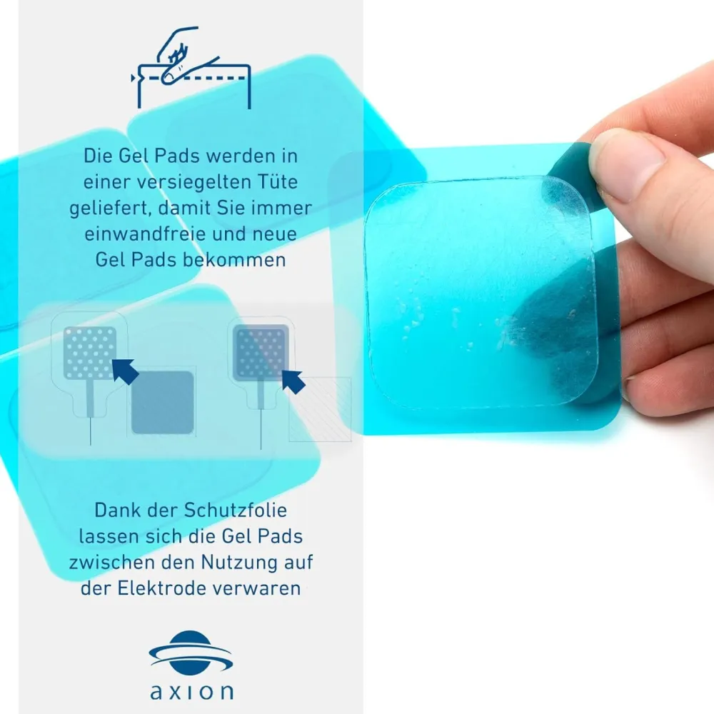 ® selbsthaftende Gel-Pads – reines Hydrogel für TENS & EMS|axion Best