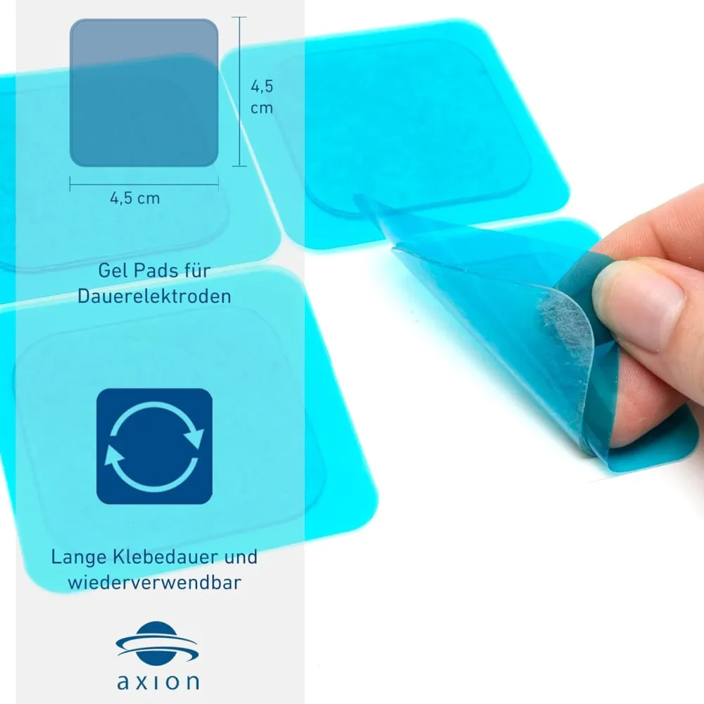 ® selbsthaftende Gel-Pads – reines Hydrogel für TENS & EMS|axion Best