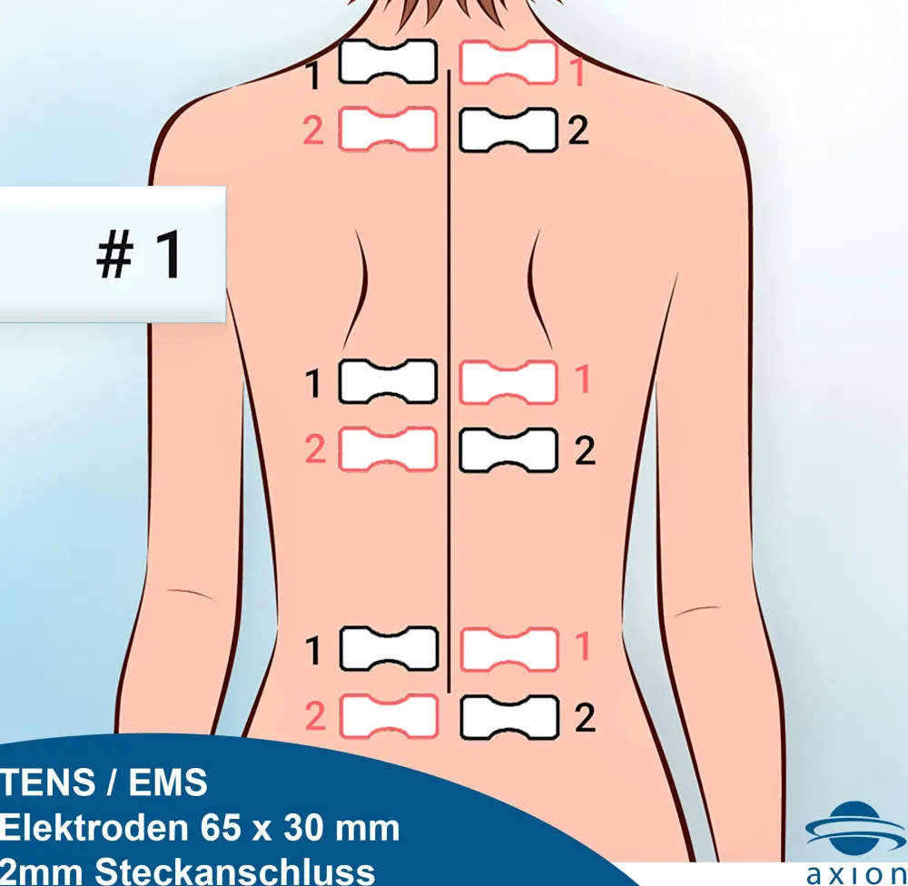 ® selbstklebende Elektrodenpads 6.5 x 3 cm – passend zu , Prorelax, Promed, etc.|axion Online