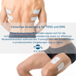 axion® selbstklebende Elektrodenpads 10x5 cm – passend zu Sanitas, , etc.|beurer New