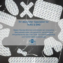 ® selbstklebende Elektrodenpads 10x5 cm – passend zu , Prorelax, Promed, etc.|axion Outlet