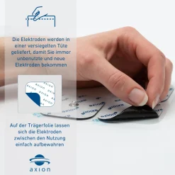 axion® selbstklebende Elektrodenpads 5x5 und 10x5 cm – passend zu Sanitas, , etc.><noscript><img width=