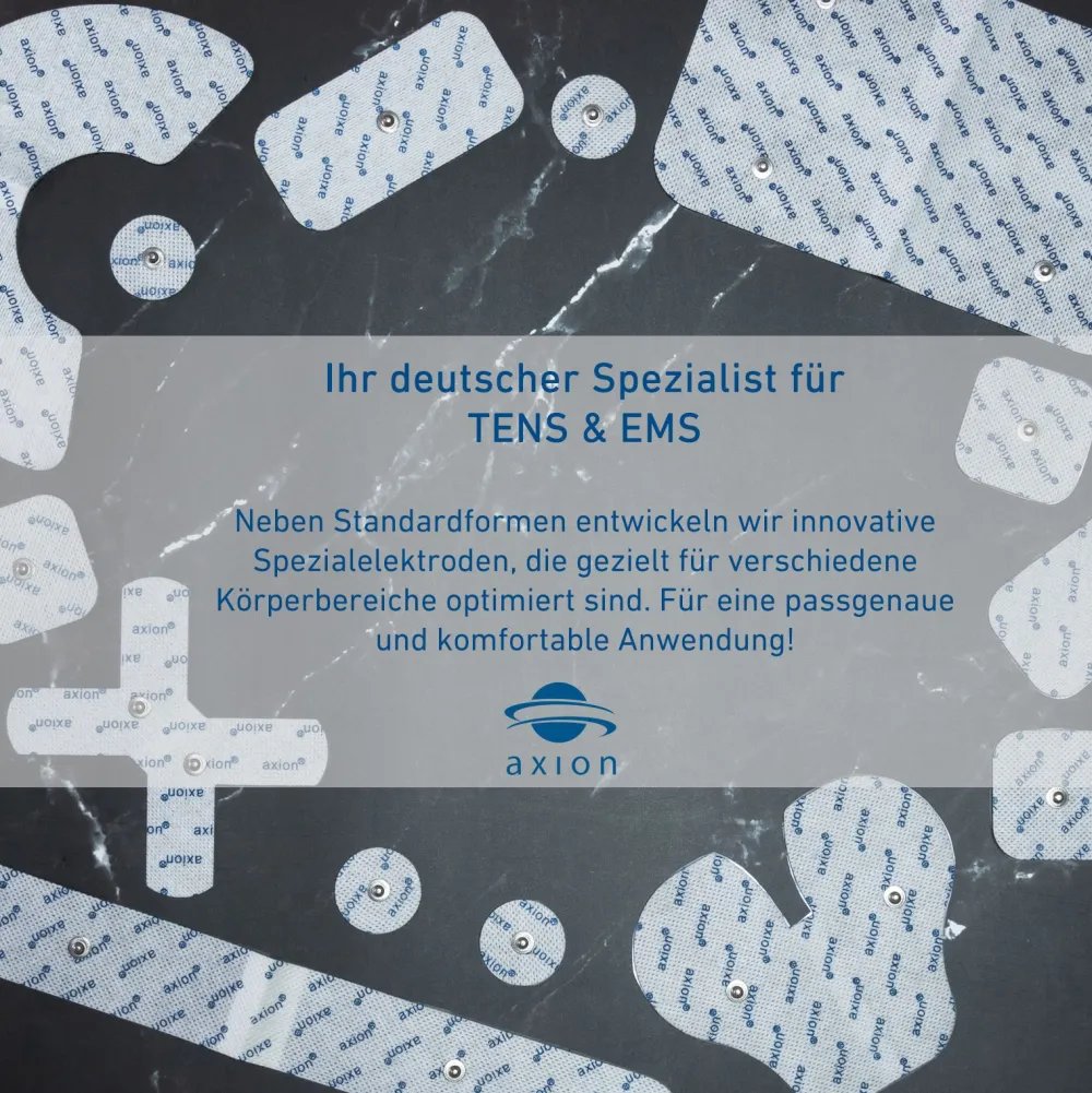 axion® selbstklebende Elektrodenpads 5x5 und 10x5 cm – passend zu Sanitas, , etc.>beurer Best