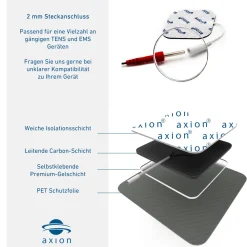 ® selbstklebende Elektrodenpads 5x5 und 10x5 cm – passend zu , Prorelax, Promed, etc.>axion Hot