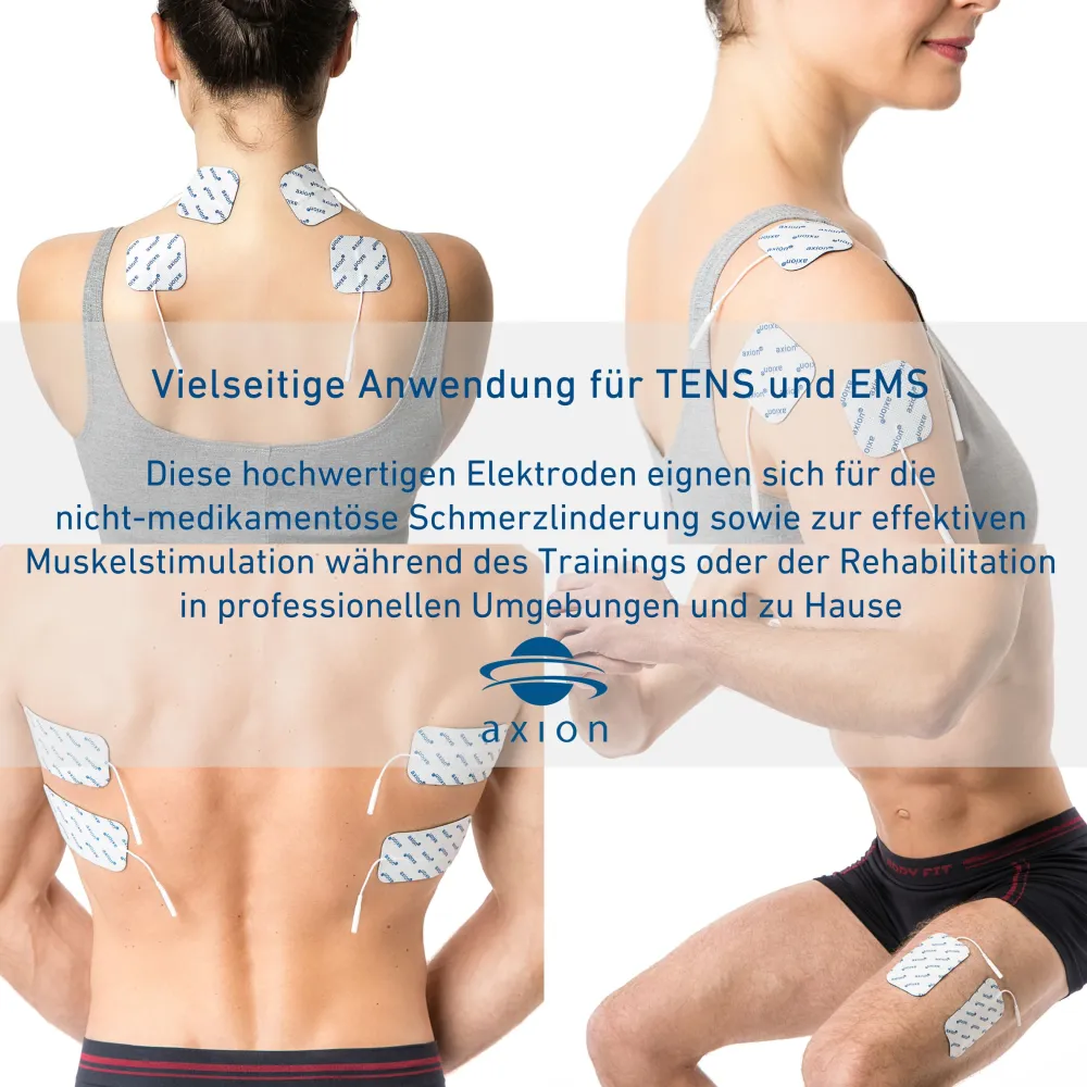 ® selbstklebende Elektrodenpads 5x5 und 10x5 cm – passend zu , Prorelax, Promed, etc.>axion Hot