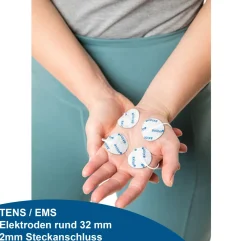 ® selbstklebende Elektrodenpads rund 3,2 cm – passend zu , Prorelax, Promed, etc.><noscript><img width=