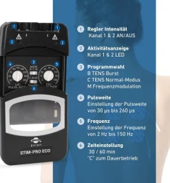 ® STIM-PRO ECO TENS-Gerät zur Schmerztherapie - MEDIZINPRODUKT><noscript><img width=