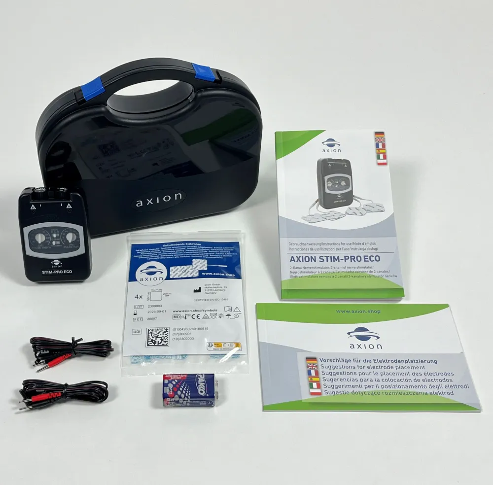 ® STIM-PRO ECO TENS-Gerät zur Schmerztherapie - MEDIZINPRODUKT>axion Discount