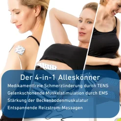 STIM-PRO X9B 4-Kanal TENS Gerät und EMS Gerät mit Akku - MEDIZINPRODUKT><noscript><img width=