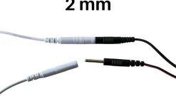 ® TENS-EMS-Geräte Anschlusskabel mit 2mm Steckanschluss><noscript><img width=