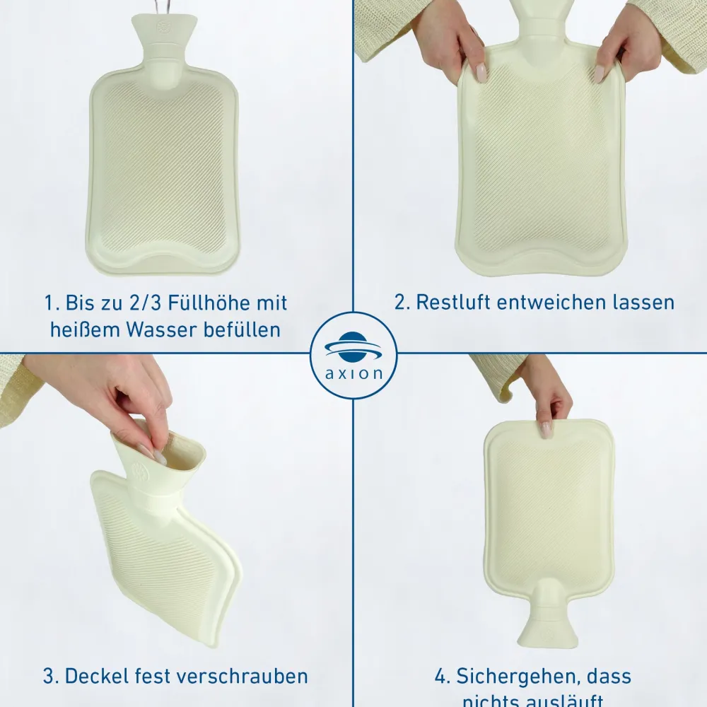 ® Wärmflasche ohne Bezug | (33 x 20 cm)>axion Online