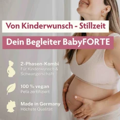 Folsäure Plus Quatrefolic® | vegan | Vitamine ab Kinderwunsch bis Stillzeit|BabyFORTE New