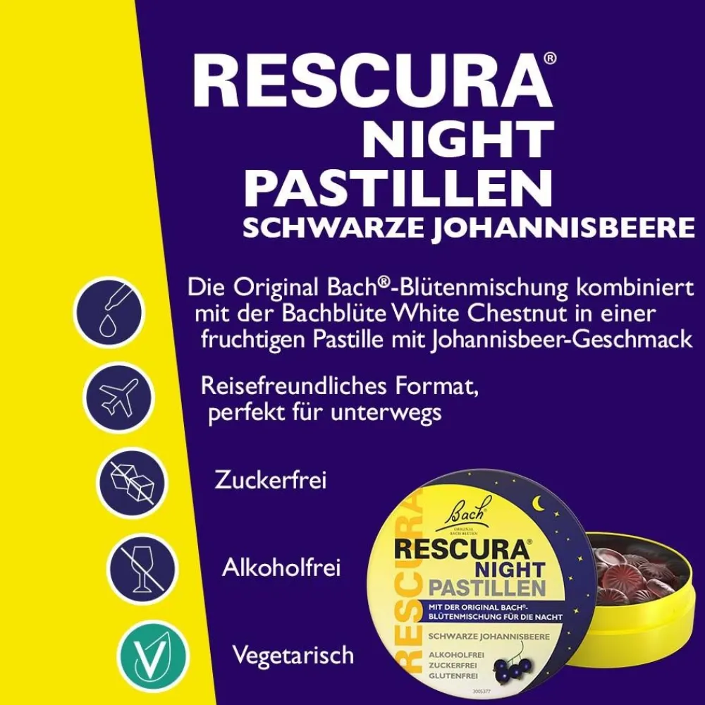 Bachblüten Original Rescura Night Pastillen Schwarze Johannisbeere> Clearance
