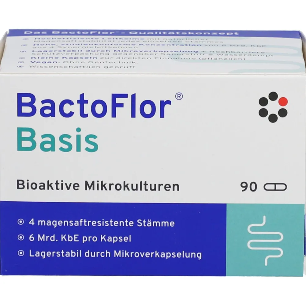 ® Basis Kapseln mit 6 Mrd. KbE für eine gesunde Darmflora|Bactoflor Clearance