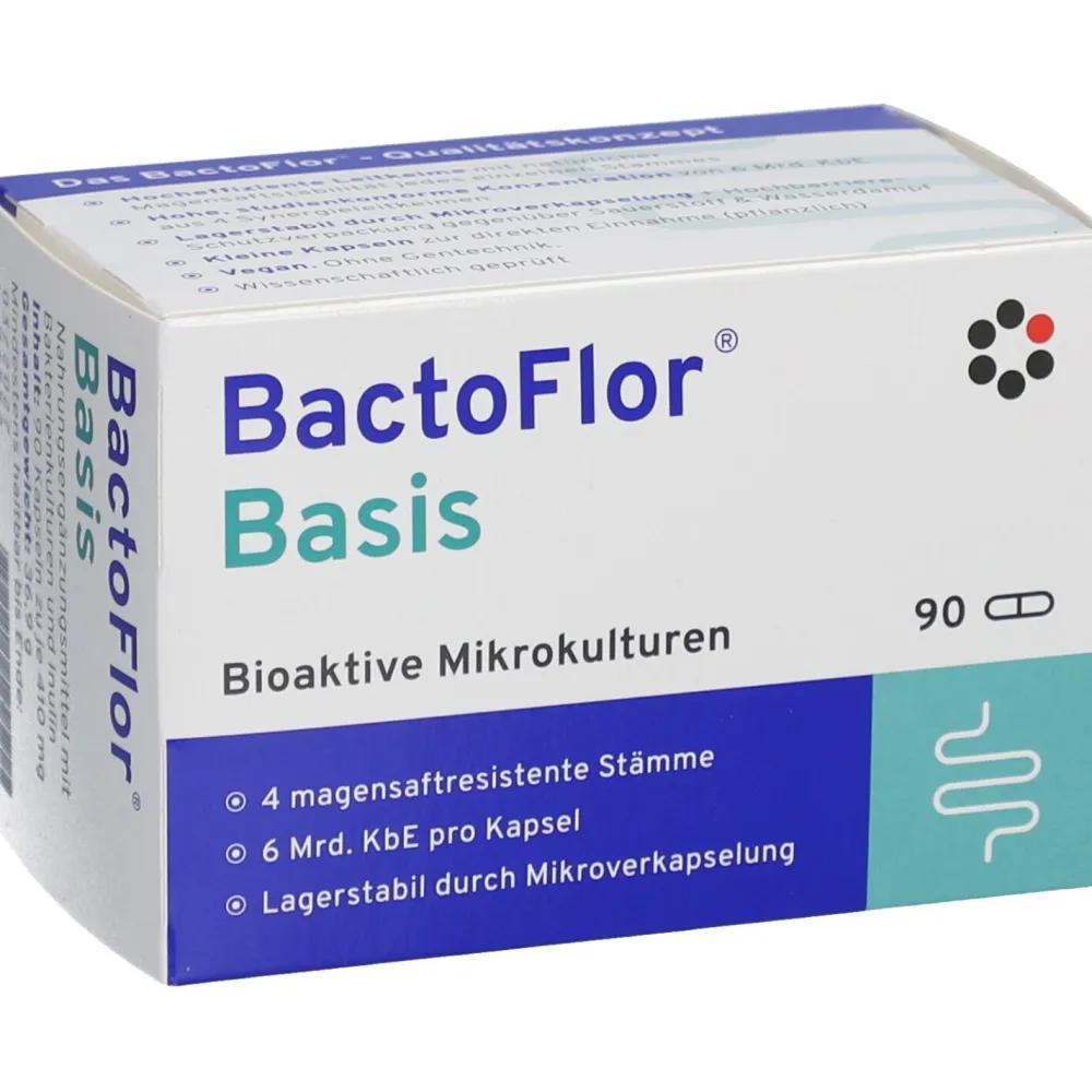 ® Basis Kapseln mit 6 Mrd. KbE für eine gesunde Darmflora|Bactoflor Clearance