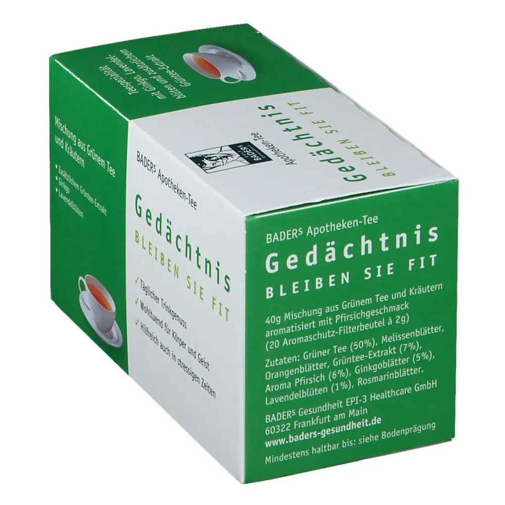 Apotheken-Tee Gedächtnis>BADERs Outlet
