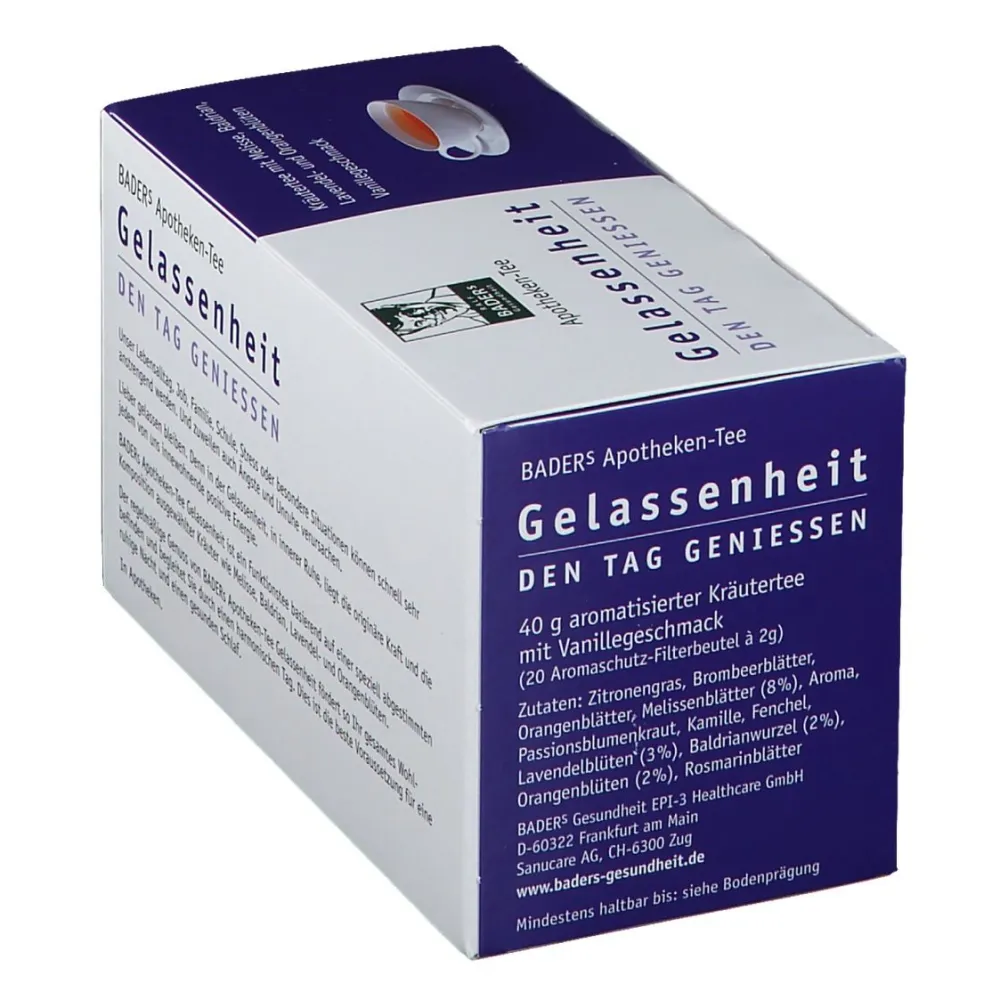 Apotheken-Tee Gelassenheit>BADERs Sale