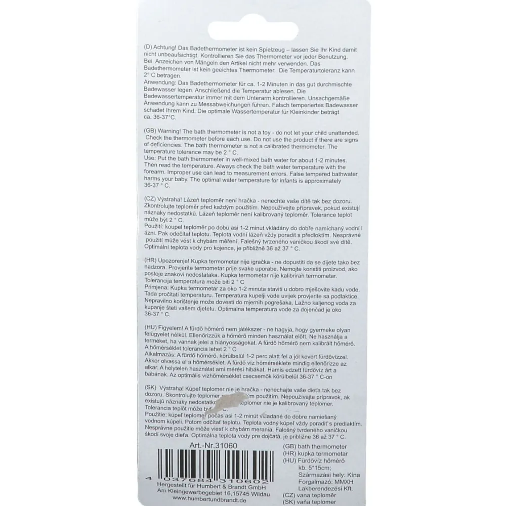 Badethermometer Fischform (Farbe nicht wählbar)> Best