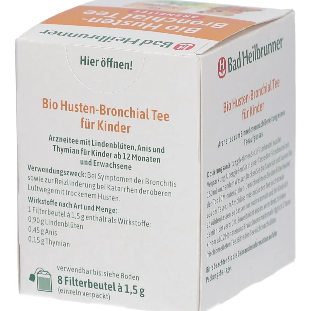 ® Bio Husten-Bronchial Tee für Kinder|Bad Heilbrunner Clearance