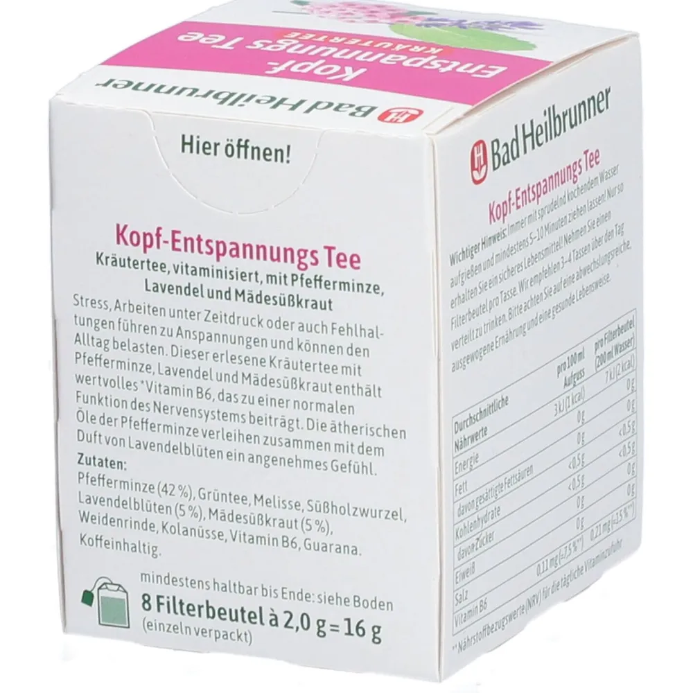 ® Kopf-Entspannungs Tee|Bad Heilbrunner Discount