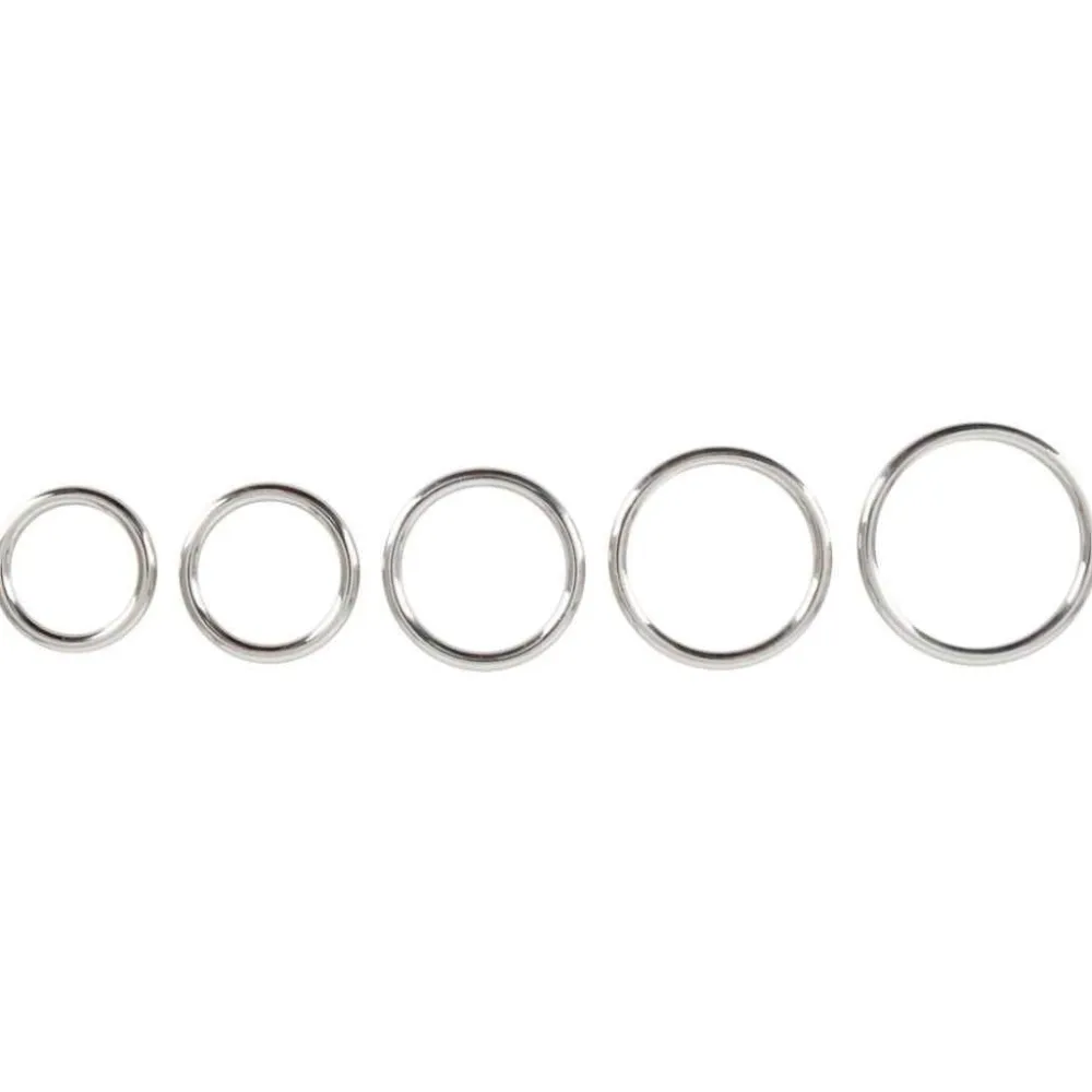 Bad Kitty - Penis- und Hodenring-Set - 5 Metallringe für intensiven Halt> Hot