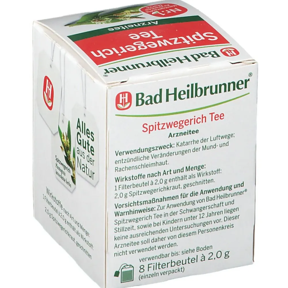 Bald Heilbrunner® Spitzwegerich Tee> Hot