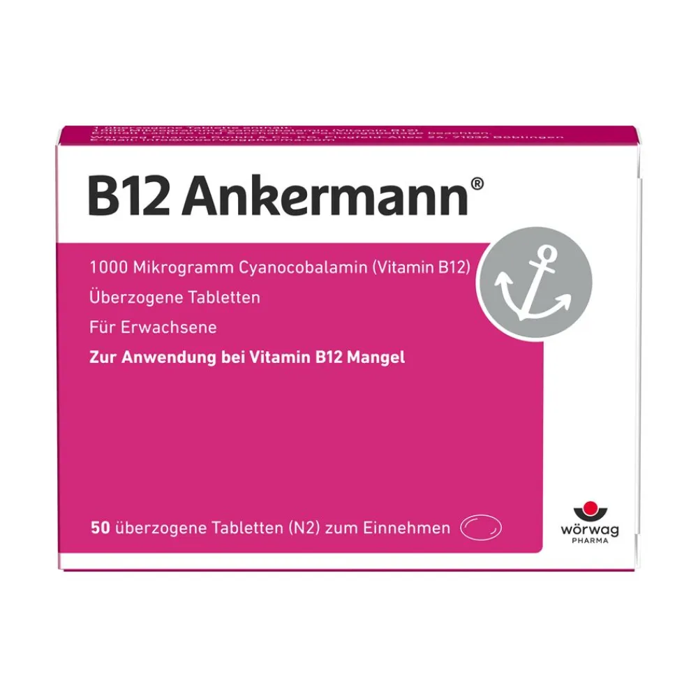 B12 Ankermann® bei Vitamin-B12-Mangel, 1.000 µg Vitamin B12> Hot