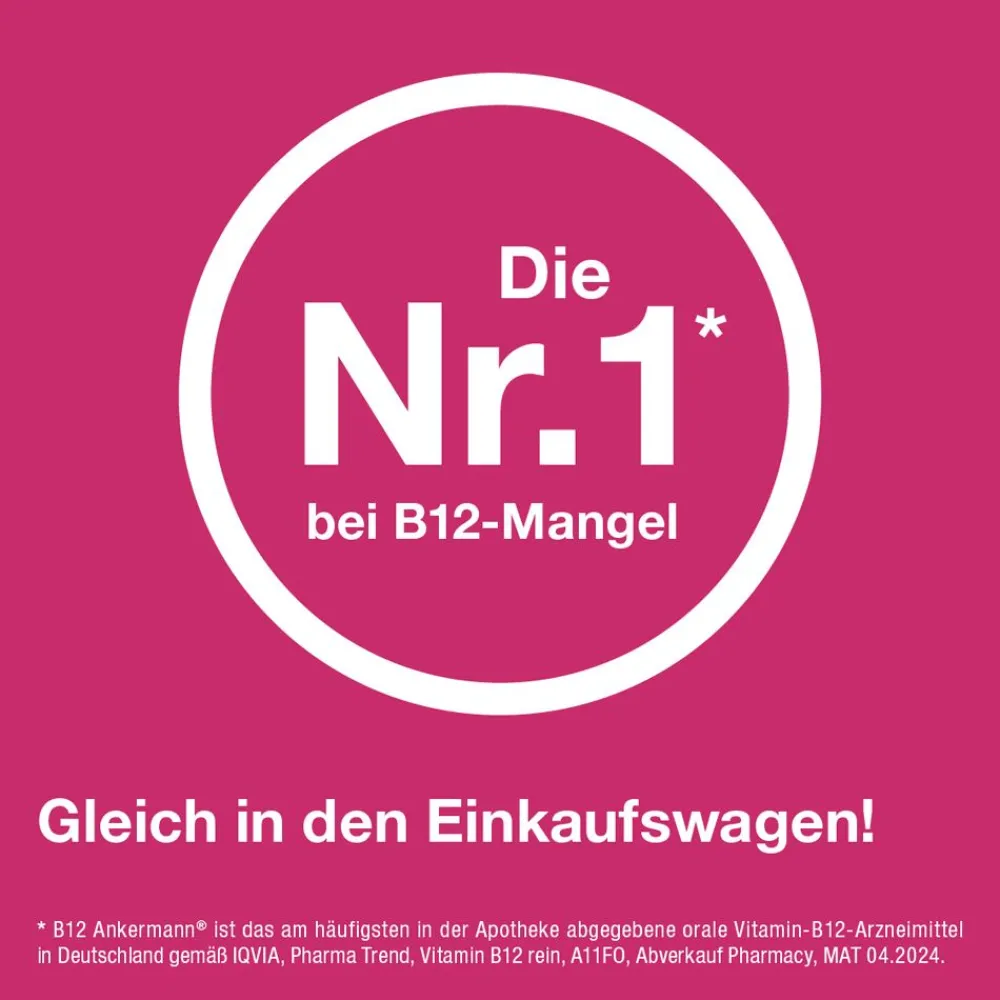 B12 Ankermann® bei Vitamin-B12-Mangel, 1.000 µg Vitamin B12> Hot