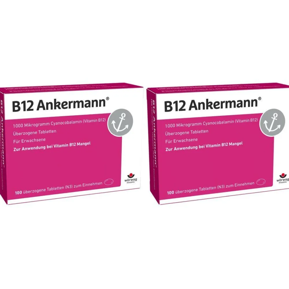 B12 Ankermann® bei Vitamin-B12-Mangel, 1.000 µg Vitamin B12| Best