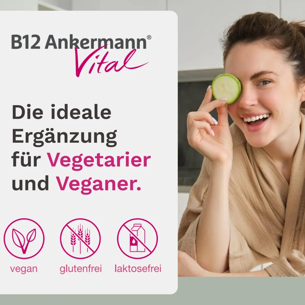 B12 Ankermann Vital vegane Vitamin B12 Tabletten zur Nahrungsergänzung| Hot