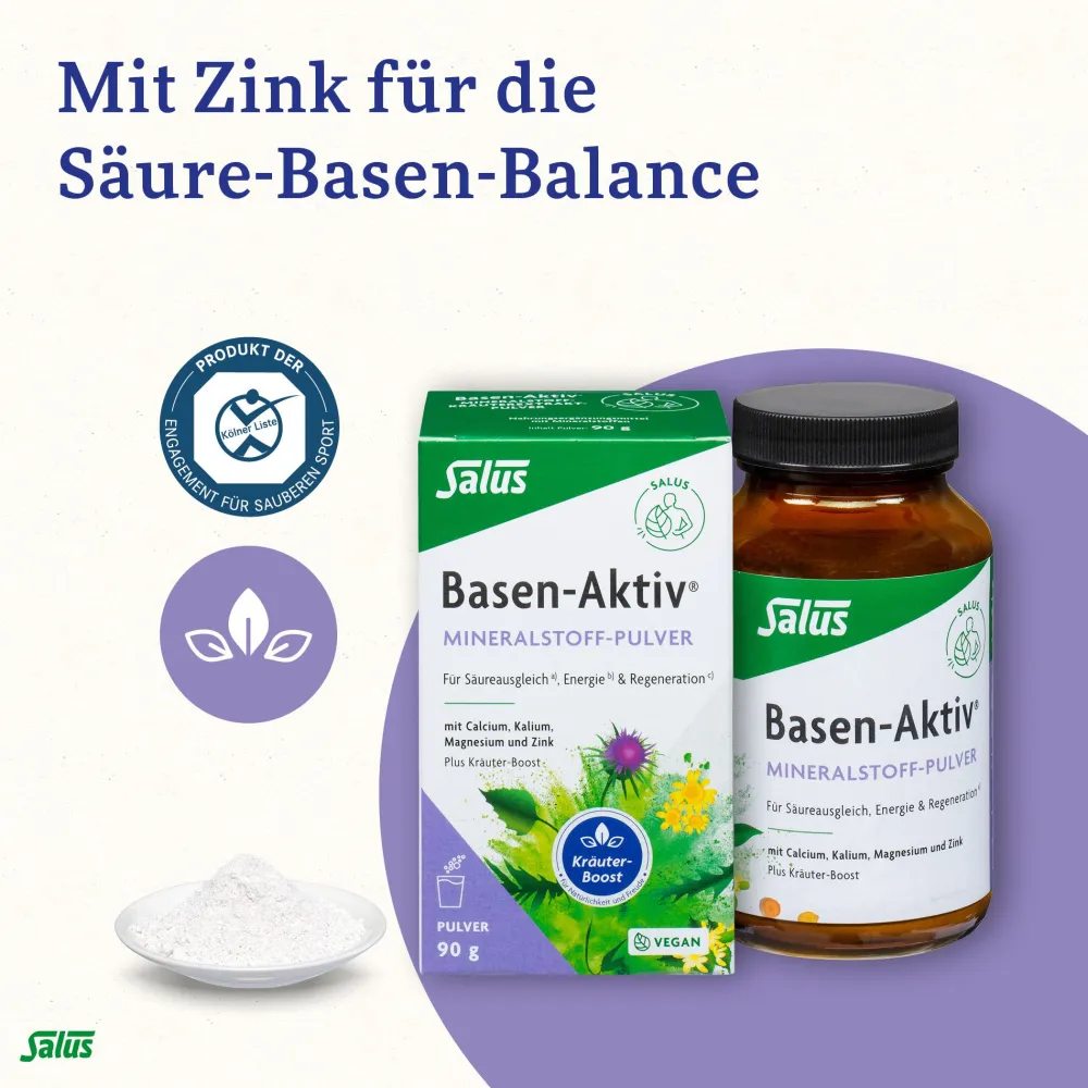 Basen-Aktiv® Säureausgleich Mineralstoff-Kräuterextrakt-Pulver>Salus